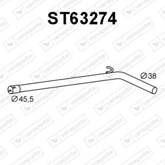 Tuyau d'échappement VENEPORTE [ST63274]