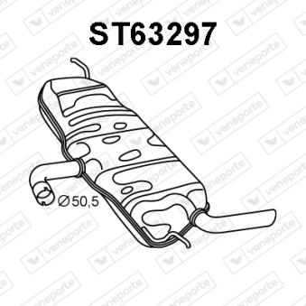 Silencieux arrière VENEPORTE ST63297