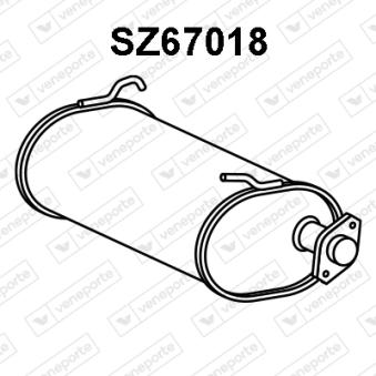 Silencieux arrière VENEPORTE [SZ67018]