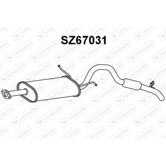 Silencieux arrière VENEPORTE SZ67031