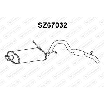 Silencieux arrière VENEPORTE SZ67032