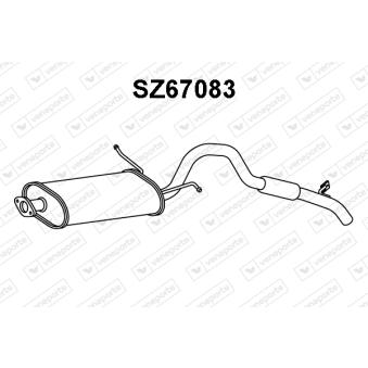 Silencieux arrière VENEPORTE SZ67083