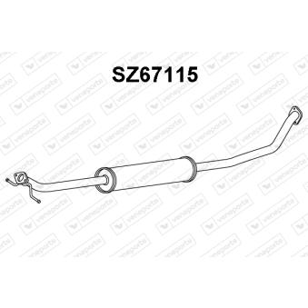 Silencieux avant VENEPORTE OEM 1425063JB0