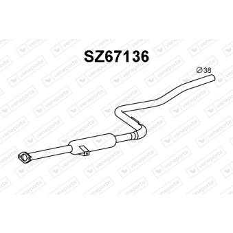 Silencieux avant VENEPORTE OEM 1430063E10