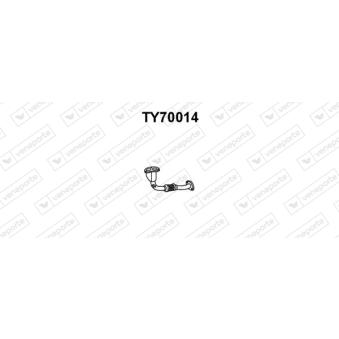 Tuyau d'échappement VENEPORTE [TY70014]