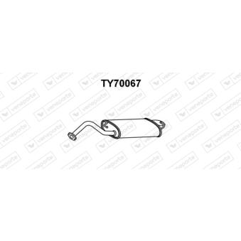 Silencieux arrière VENEPORTE [TY70067]