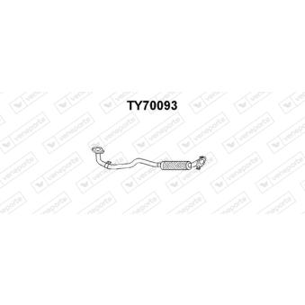 Tuyau d'échappement VENEPORTE [TY70093]