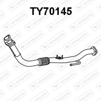 Tuyau d'échappement VENEPORTE [TY70145]