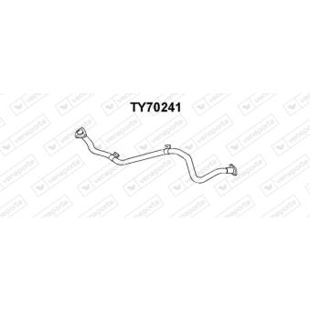 Tuyau d'échappement VENEPORTE [TY70241]