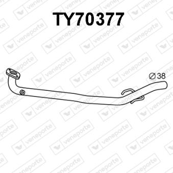Tuyau d'échappement VENEPORTE OEM 174100J040