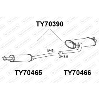 Silencieux arrière VENEPORTE OEM 1743002180