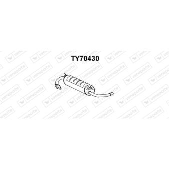 Silencieux arrière VENEPORTE OEM 174307A780