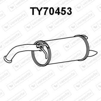 Silencieux arrière VENEPORTE [TY70453]