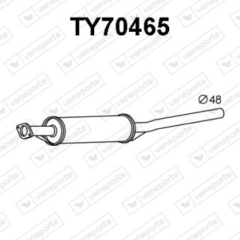 Silencieux avant VENEPORTE OEM 1743002180