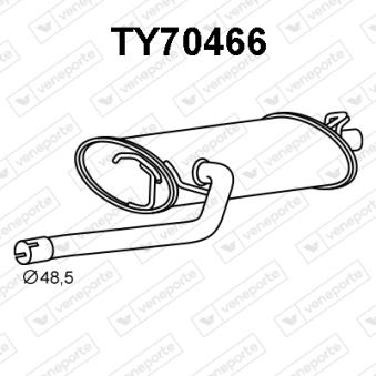 Silencieux arrière VENEPORTE OEM 1743002180