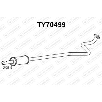 Silencieux avant VENEPORTE [TY70499]