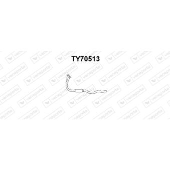 Tuyau d'échappement VENEPORTE [TY70513]