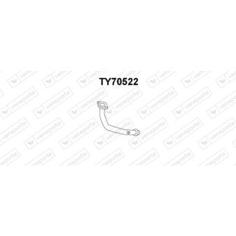 Tuyau d'échappement VENEPORTE [TY70522]