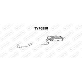 Silencieux arrière VENEPORTE [TY70558]