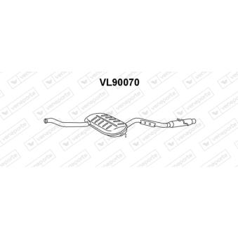 Silencieux avant VENEPORTE OEM 9135407