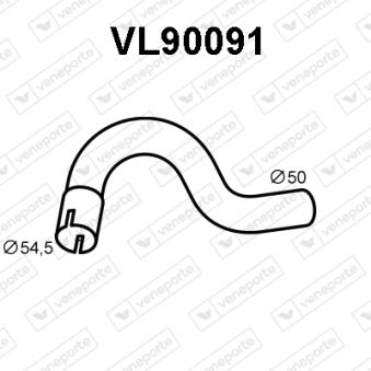 Tuyau d'échappement VENEPORTE [VL90091]