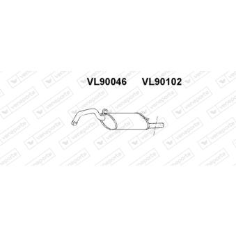 Tuyau d'échappement VENEPORTE OEM 3472686