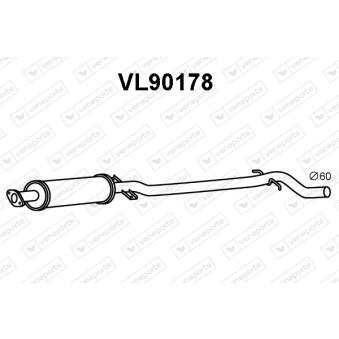 Silencieux avant VENEPORTE OEM 30636449