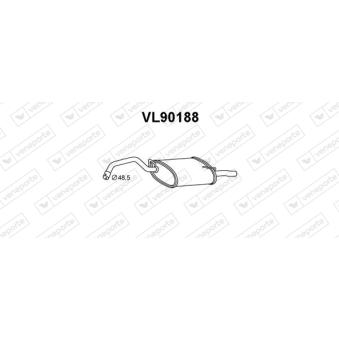 Silencieux arrière VENEPORTE OEM 3466455