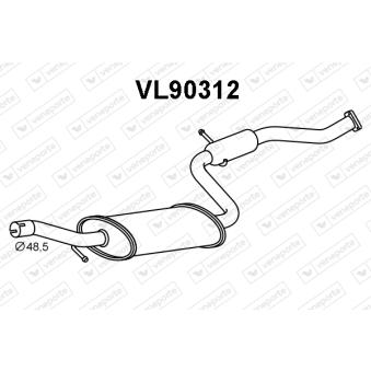 Silencieux avant VENEPORTE OEM 30857451