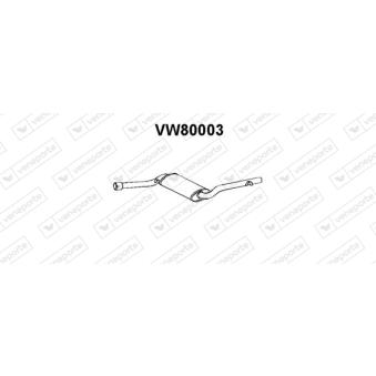 Silencieux central VENEPORTE OEM 321253409a