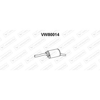 Silencieux arrière VENEPORTE VW80014