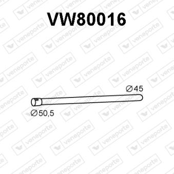 Tuyau d'échappement VENEPORTE OEM 191253203A