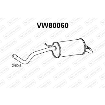 Silencieux arrière VENEPORTE [VW80060]