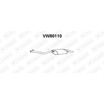 Silencieux arrière VENEPORTE VW80110
