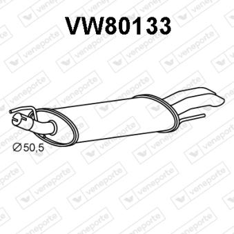 Silencieux arrière VENEPORTE VW80133