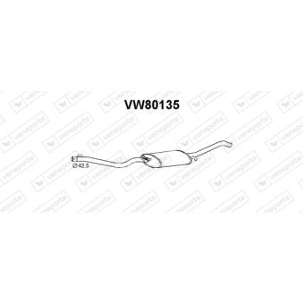 Silencieux arrière VENEPORTE VW80135