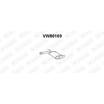 Silencieux central VENEPORTE OEM 357253409K