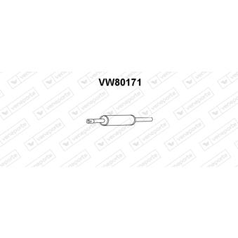 Silencieux avant VENEPORTE OEM 357253209B