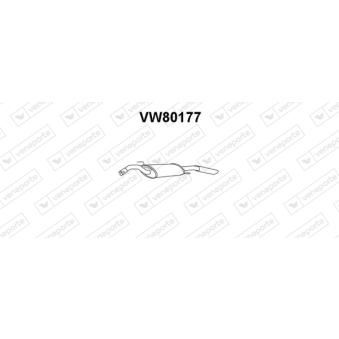 Silencieux arrière VENEPORTE VW80177