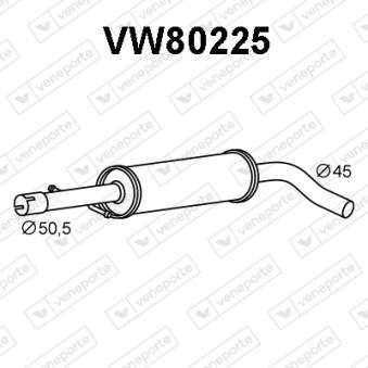 Silencieux central VENEPORTE [VW80225]
