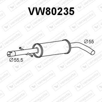 Silencieux central VENEPORTE [VW80235]