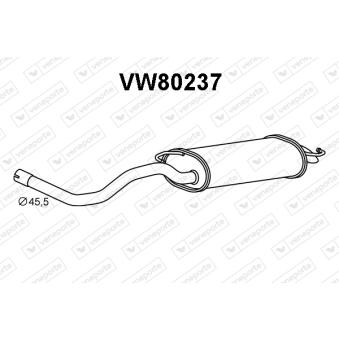 Silencieux arrière VENEPORTE OEM 1J6253609AK