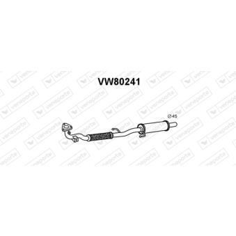 Silencieux avant VENEPORTE [VW80241]