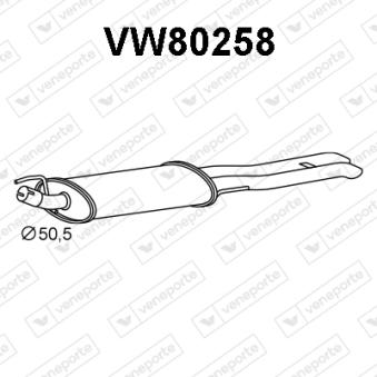 Silencieux arrière VENEPORTE VW80258