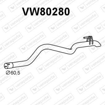 Tuyau d'échappement VENEPORTE OEM 2D0253681AL Tuyau d'échappement VENEPORTE OEM 2D0253681AL