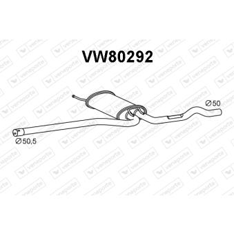 Silencieux avant VENEPORTE OEM 3B0253409B