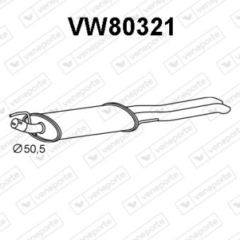 Silencieux arrière VENEPORTE VW80321