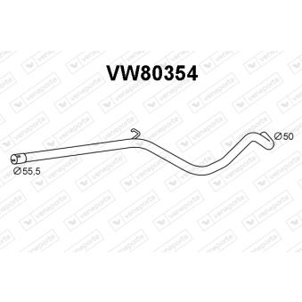 Tuyau d'échappement VENEPORTE VW80354