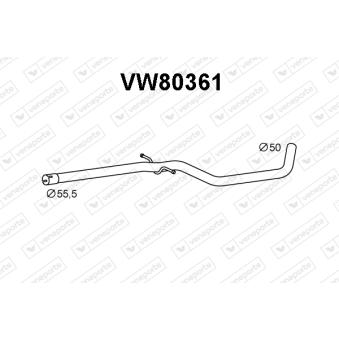 Tuyau d'échappement VENEPORTE [VW80361]