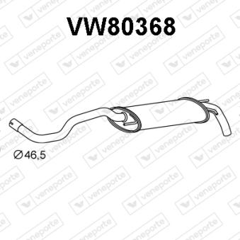 Silencieux arrière VENEPORTE VW80368 Silencieux arrière VENEPORTE VW80368